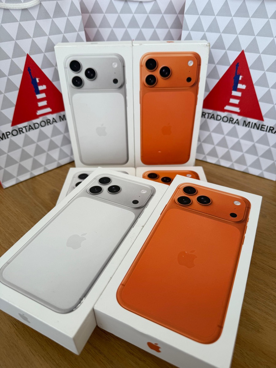 Caixas de iPhones novos e lançamentos da Importadora Mineira